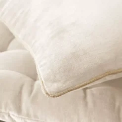 Cuscino rettangolare in velluto di cotone (40 x 60 cm) Victor Beige pampa