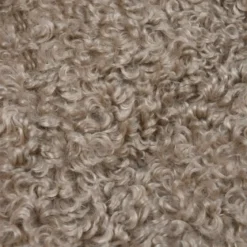 Cuscino rotondo bouclé (40 cm) Cosylife Tortora
