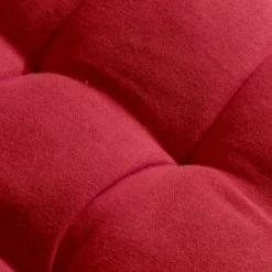 Cuscino rotondo in cotone per sedia (40 cm) Pixel Rosso