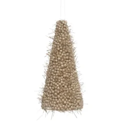 Decorazione da appendere di Natale (H15 cm) Albero artistico Champagne