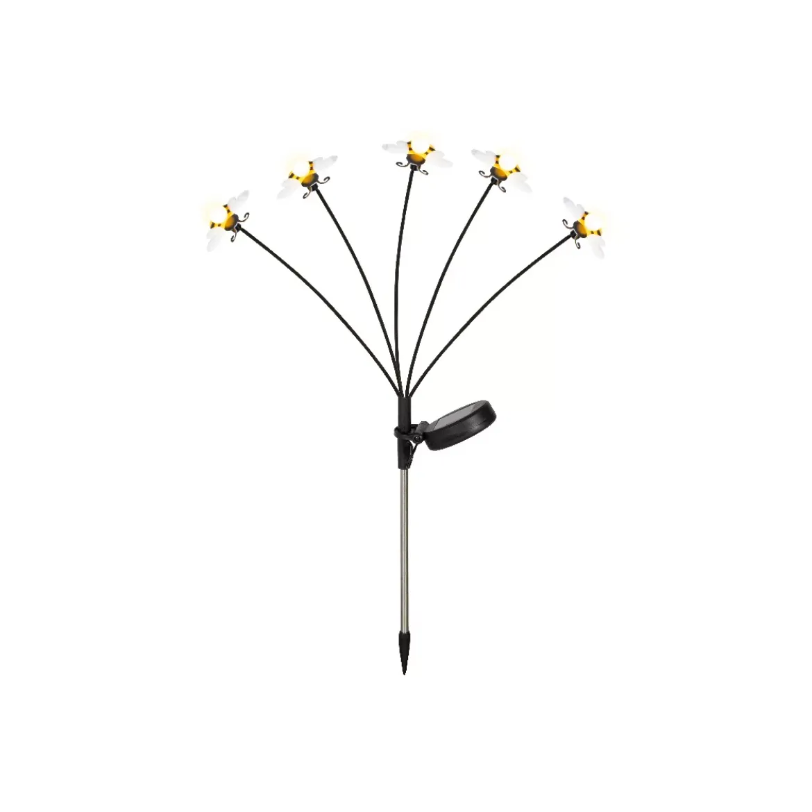 Decorazione luminosa Solare con picchetto (H60 cm) Api Giallo