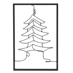Decorazione murale in metallo (Alt 80 cm) Tempio Nero