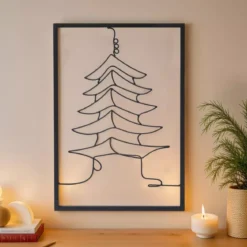 Decorazione murale in metallo (Alt 80 cm) Tempio Nero