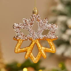 Decorazione natalizia da appendere (H13 cm) Fiocco goloso Cioccolato