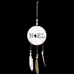 Decorazione natalizia da appendere (28 cm) Noelia legno Naturale