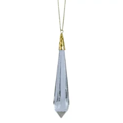 Decorazione natalizia da appendere (H19 cm) Prezioso stalattite Trasparente
