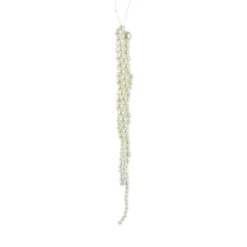 Decorazione Natalizia Sospesa (H20 cm) Stalattite Perle Madreperlate