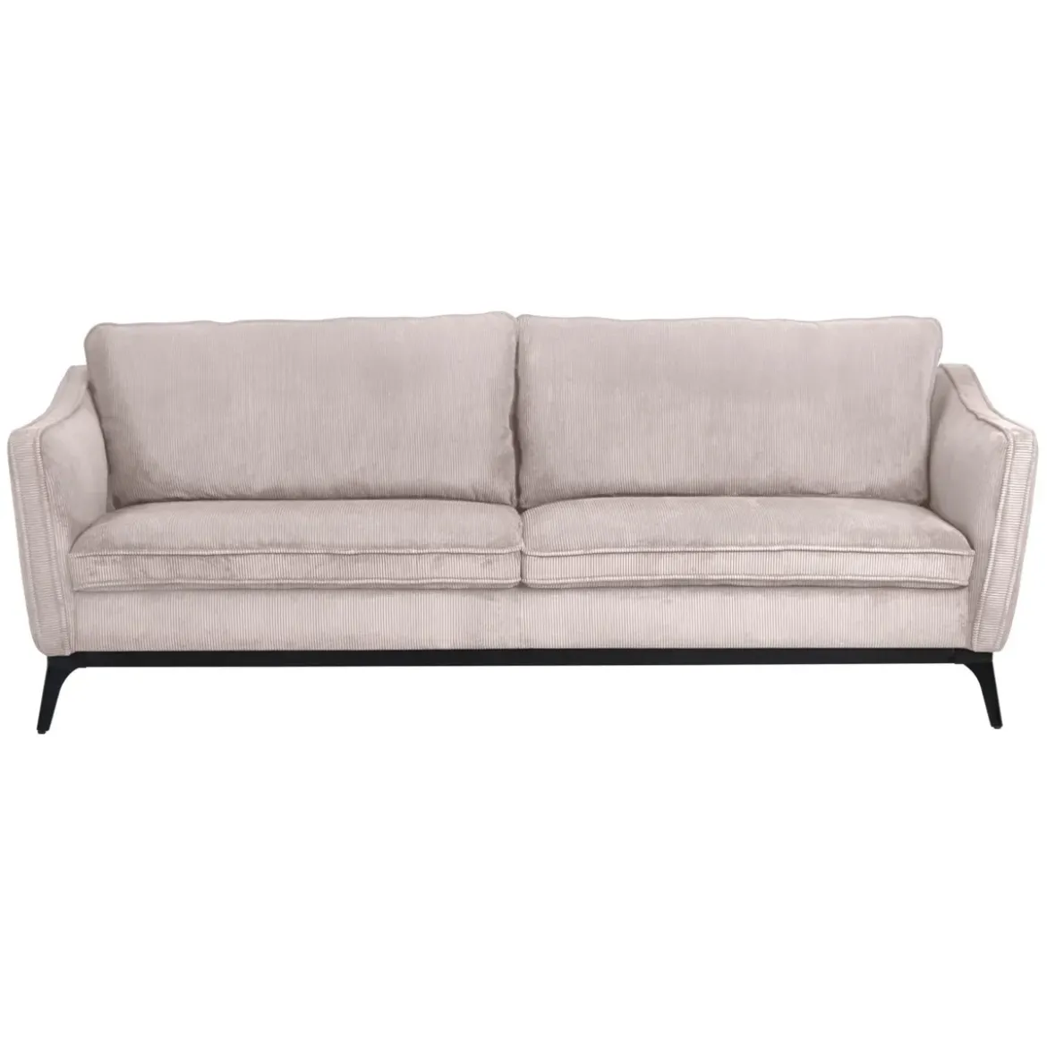 Divano a 3 posti in velluto a coste (206 cm) Owen Beige