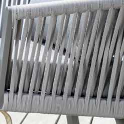 Divano da giardino in alluminio 3 posti Amalfi Grigio antracite