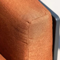 Divano da giardino in alluminio 2 posti Monte Carlo Grigio antracite e terracotta