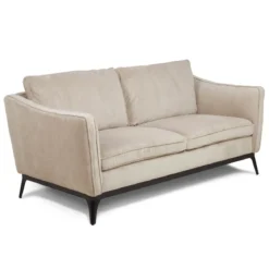 Divano diritto 2 posti in velluto a coste (169 cm) Owen Beige