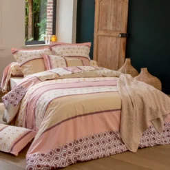 Federa cuscino a rullo cotone (200 cm) Inouk Rosa