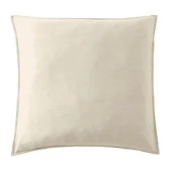 Federa cuscino letto quadrato lyocell Tencel™ lavato (80 x 80 cm) Olivia Beige pampa