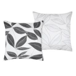 Federa cuscino letto quadrata percalle di cotone (63 x 63 cm) Matisse Grigio