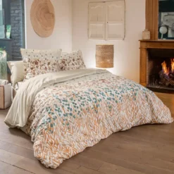 Federa cuscino quadrata in cotone (65 x 65 cm) Evasion Multicolore