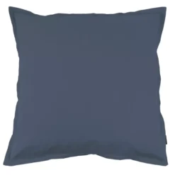 Federa per cuscino quadrata in percalle di cotone (80 x 80 cm) Cali Blu marino