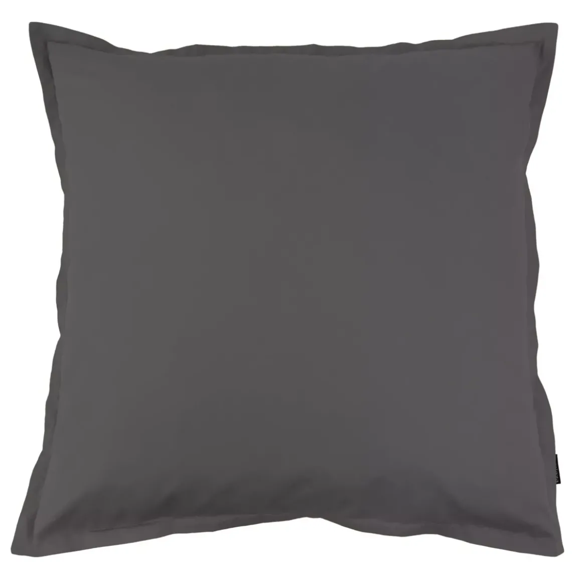 Federa per cuscino quadrata in percalle di cotone (80 x 80 cm) Cali Grigio antracite
