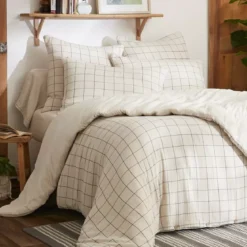 Federa quadrata garza di cotone (60 cm) Gaïa Match Beige pampa