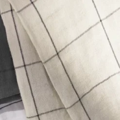 Federa quadrata garza di cotone (60 cm) Gaïa Match Beige pampa