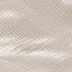 Federa quadrupla garza di cotone (50 x 70 cm) Victoria x Gaïa Beige pampa
