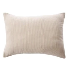 Federa rettangolare in garza di cotone (50 x 80 cm) Gaïa a righe Corda