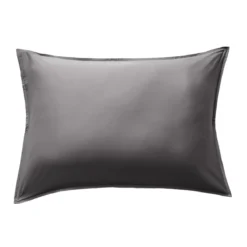 Federa rettangolare in raso di bambù (70 cm) Sienna Grigio granito