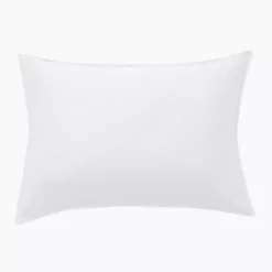 Federa rettangolare in raso di bambù (50 x 70 cm) Sienna Bianco