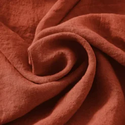 Federa rettangolare lino lavato (70 cm) Louise Terracotta