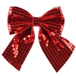 Fiocco di Natale (H24 cm) Disco Rosso