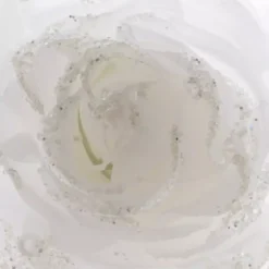 Fiore decorativo con pinza Rosace Bianco