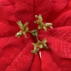Fiore di Natale Giana a clips Rosso