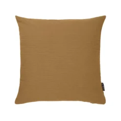 Fodera cuscino quadrato cotone (40 x 40 cm) Léa Camel