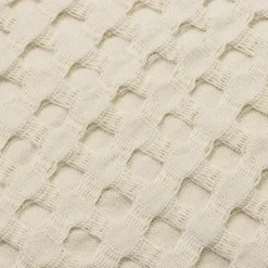 Fodera cuscino rettangolare cotone nido d'ape (30 x 50 cm) Maya Beige pampa