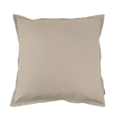 Fodera per cuscino quadrata in percalle di cotone (65 x 65 cm) Cali Tortora