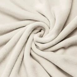 Fodera per cuscino quadrata in flanella (45 x 45 cm) Didou Beige greige