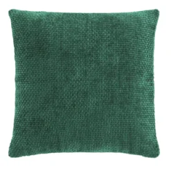 Fodera per cuscino quadrata velluto (40 x 40 cm) Leo Verde cedro