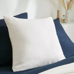 Fodera per cuscino quadrato in flanella (60 x 60 cm) Didou Avorio