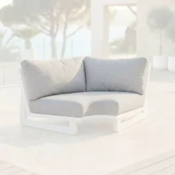 Fodere per cuscini di ricambio per Divano d'angolo Long Beach Grigio Chiaro