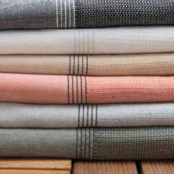 Fouta cotone riciclato (100 x 200 cm) Beach Grigia