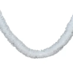 Ghirlanda decorativa (150 cm) Donatella pizzo Bianco