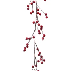 Ghirlanda di Bacche laccate (150 cm) Elycia Rossa