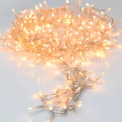 Ghirlanda di luci 34 m 1500 LED cavo trasparente NewLuxe Bianco caldo