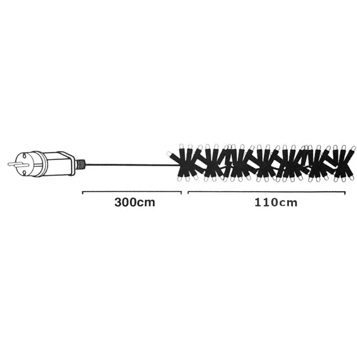 Ghirlanda luminosa Boa 11 m Bianco caldo 1512 LED CN