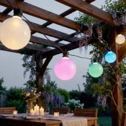 Ghirlanda luminosa da giardino collegabile 10 LED (4,5 m) Garden fiesta Multicolore