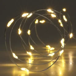 Ghirlanda luminosa Micro LED 8 m Bianco caldo 160 LED Timer CA a pile