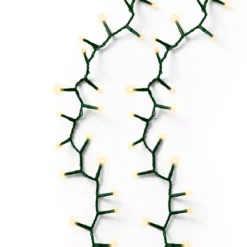 Ghirlanda luminosa 11 m 500 LED cavo verde Luxe Bianco caldo Champagne