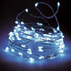 Ghirlanda luminosa 32 m 320 Micro LED Filo d'argento Bianco freddo
