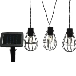 Ghirlanda luminosa solare Gabbia 3,5 m - Bianco caldo 8 LED