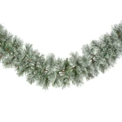 Ghirlanda per albero di Natale (270 - D25 cm) Bromley Verde innevato