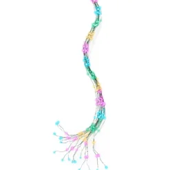 Ghirlanda tenda per albero 2,10m 672 Micro LED cavo verde Multicolore pastello